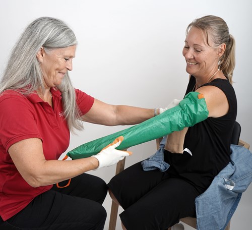 Kompressionsærme med tilbehør- Sahva