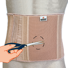 Høj abdominal støtte- / stomibælte fra Orliman
