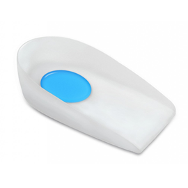 Hælkop i silikone m/blå spot  