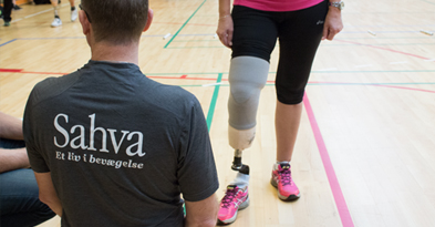 Mand deltager i Løbeskolen - Sahva