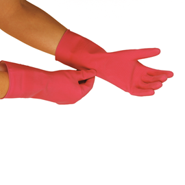 Gummihandsker til strømpepåtagning