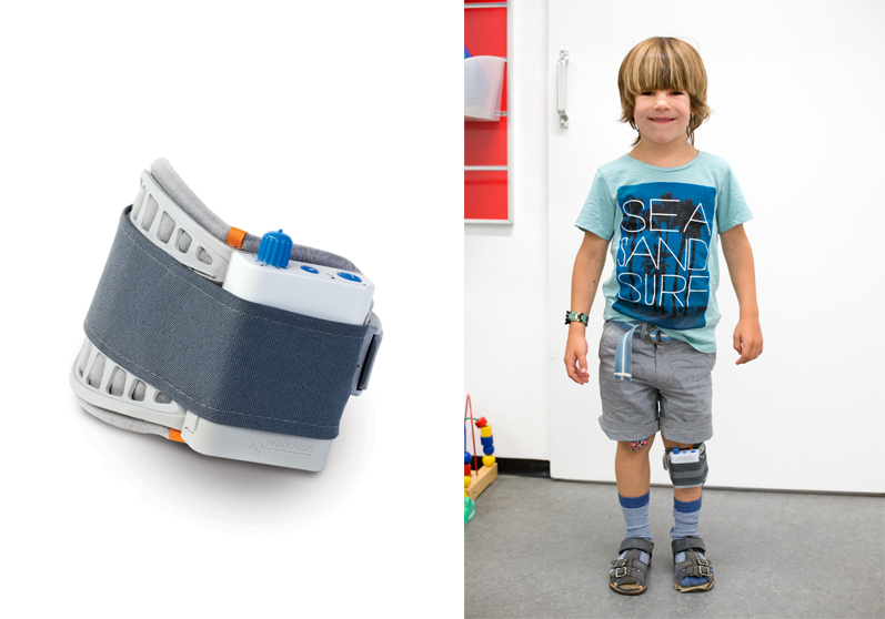 Dreng iført WalkAide - Sahva