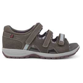 Damesandal med lukket bagkappe og velcroremme fra Green Comfort