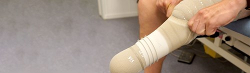 Eksempel på påtagning af liner