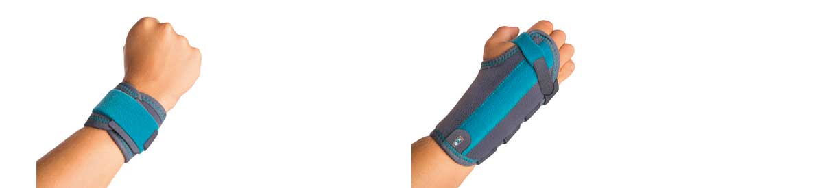 Varianter af håndledsortoser til børn - Sahva