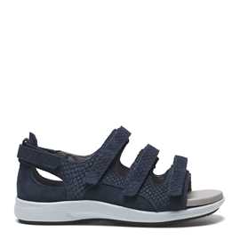 Damesandal med 3 velcroremme fra New Feet