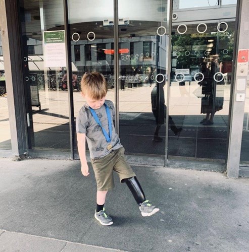 Kristian med benprotse fra Sahva