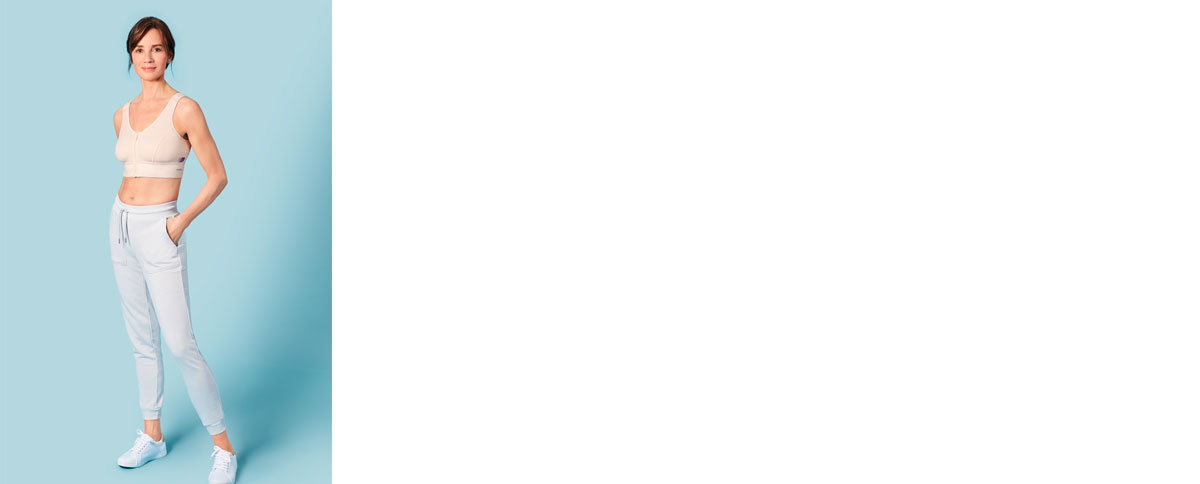 Kvinde iført mobiderm intimate bh - Sahva