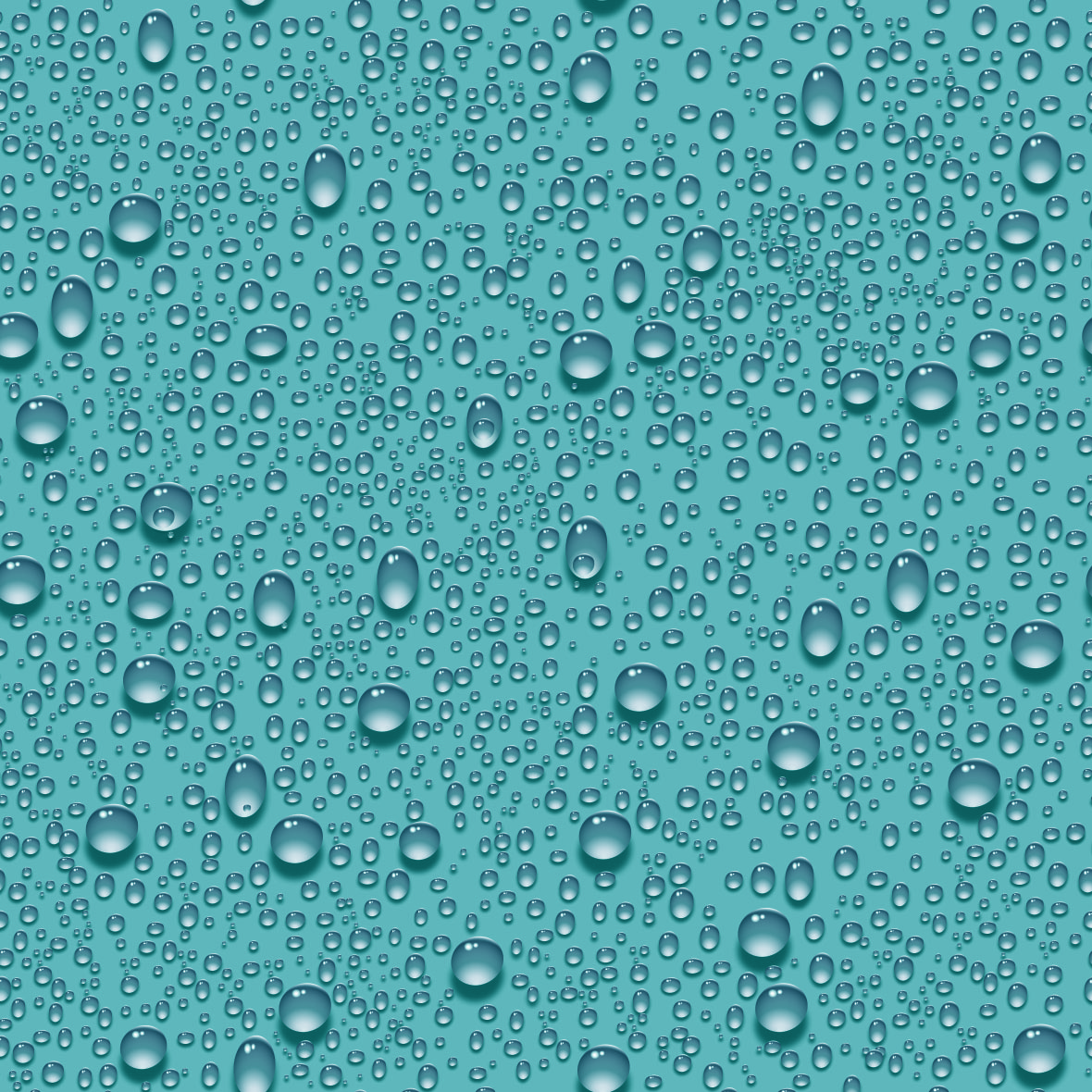 4 Regndråber (blå)