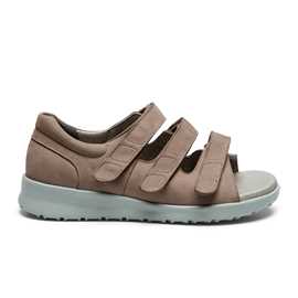 Damesandal med velcro og hælkappe fra New Feet